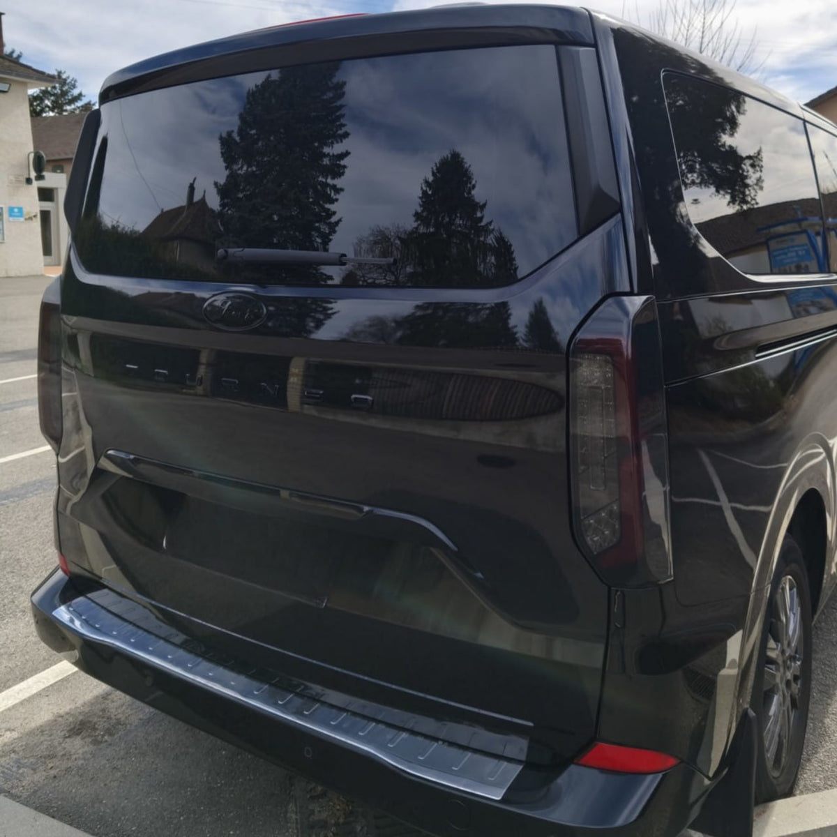 For New Ford Transit Custom 2024-2026 Full LED Rear Lights | Smoked Tail Light Upgrade | Van-X