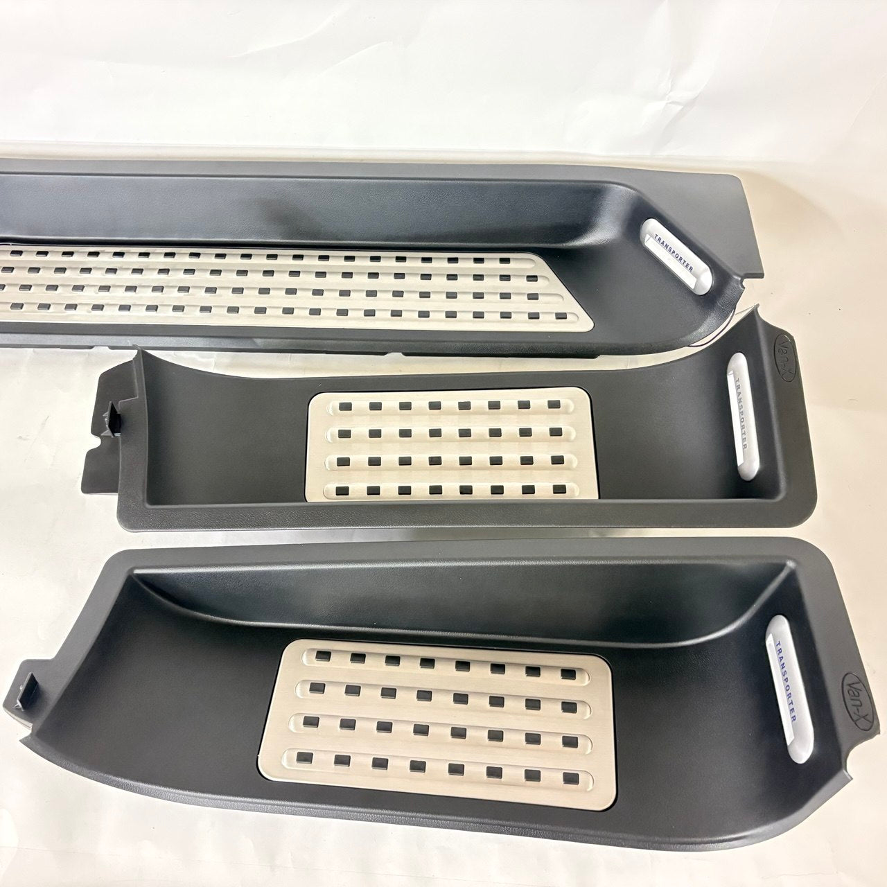 For VW T6.1 Set of 3 Caravelle Style Full Step LED Light Transporter Logo | Van-X