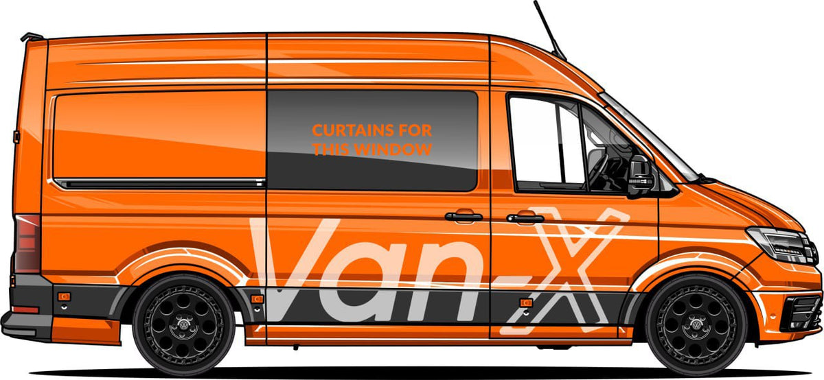 For Citroën Relay Premium Window Curtains - Black/Black - Custom Bundle Option | Van-X