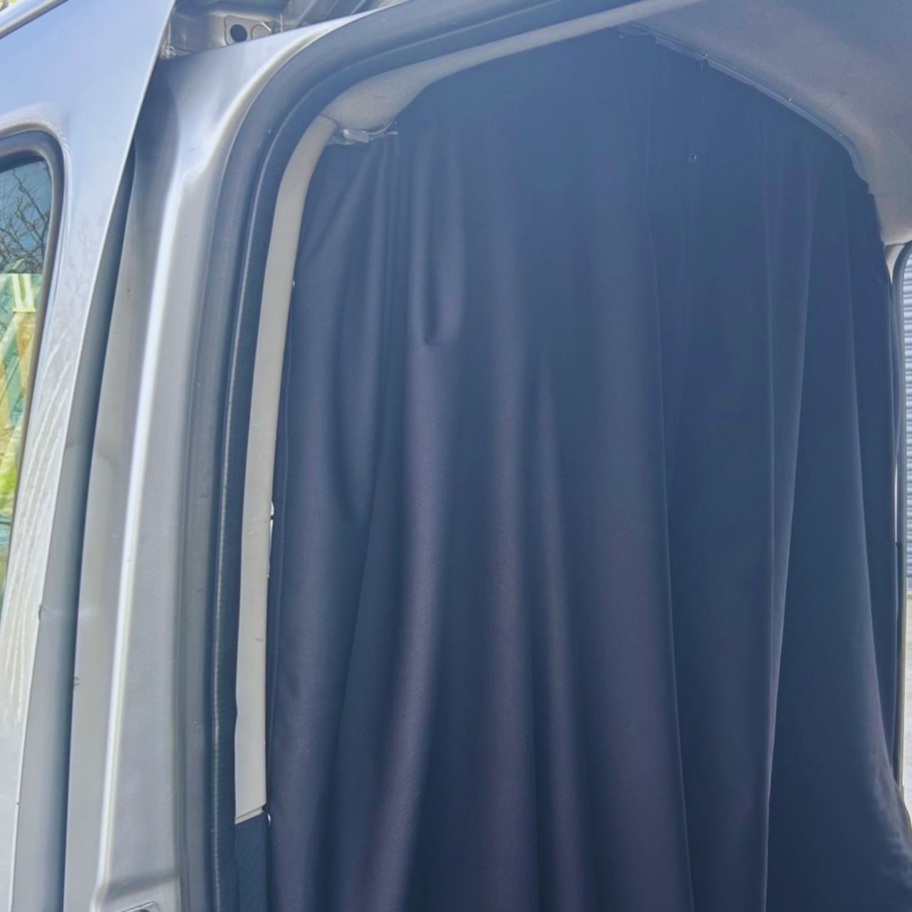 For Vauxhall Movano Campervan & Motorhome Cab Divider Curtain with Rail