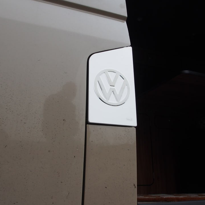 For VW T6 Transporter Fuel Cap Flap Cover – Chrome Trim | Van-X