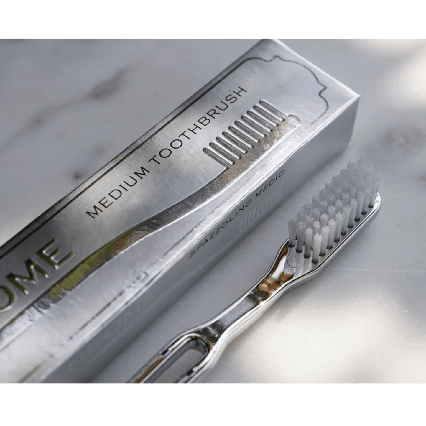 Piave Plated Toothbrush Tynex Bristle, Medium