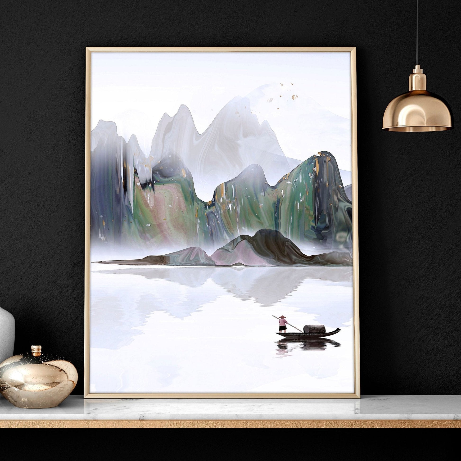 Pictures for bedrooms | set of 3 Japanese wall art prints