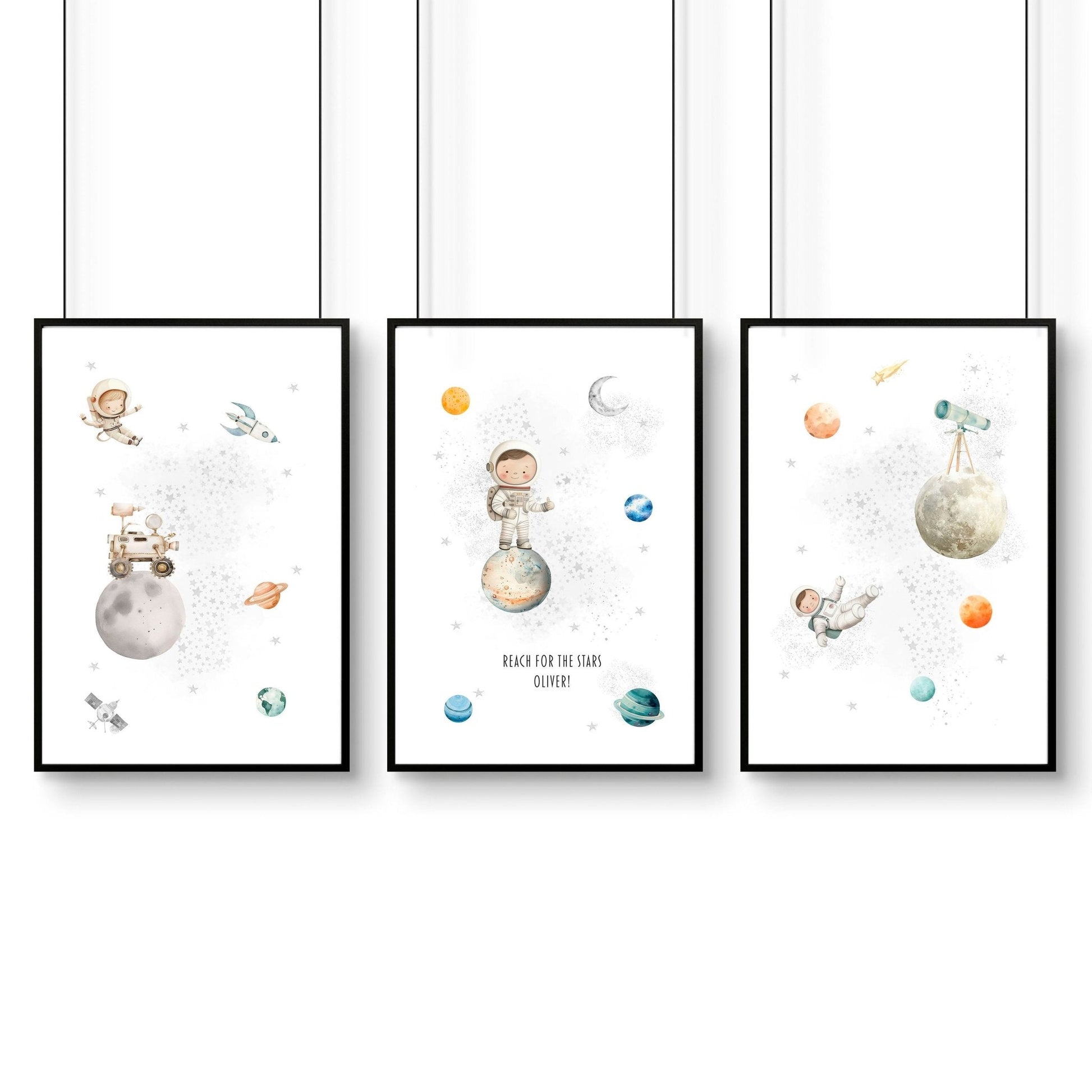 Pictures For Childrens Bedrooms | Set of 3 wall art prints