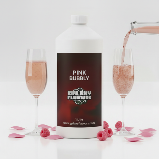 Pink Bubbly Food Flavouring - Professional High Strength - 1 Litre