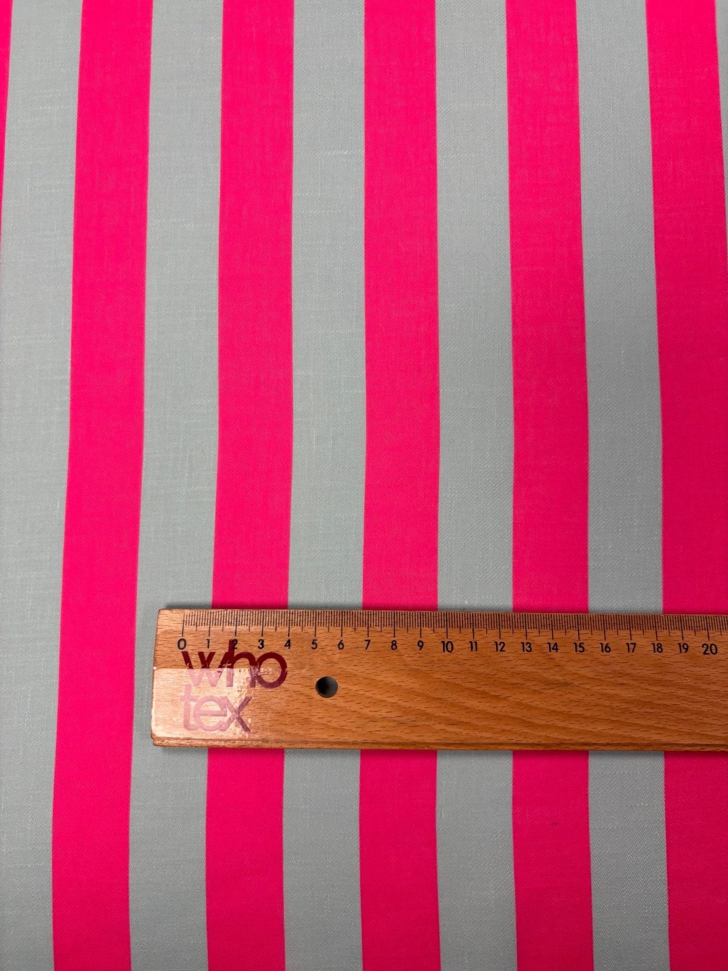 Mint Green and Pink Striped Fabric by the Metre