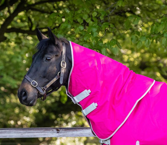 200g Turnout Rug Neck Cover - Pink