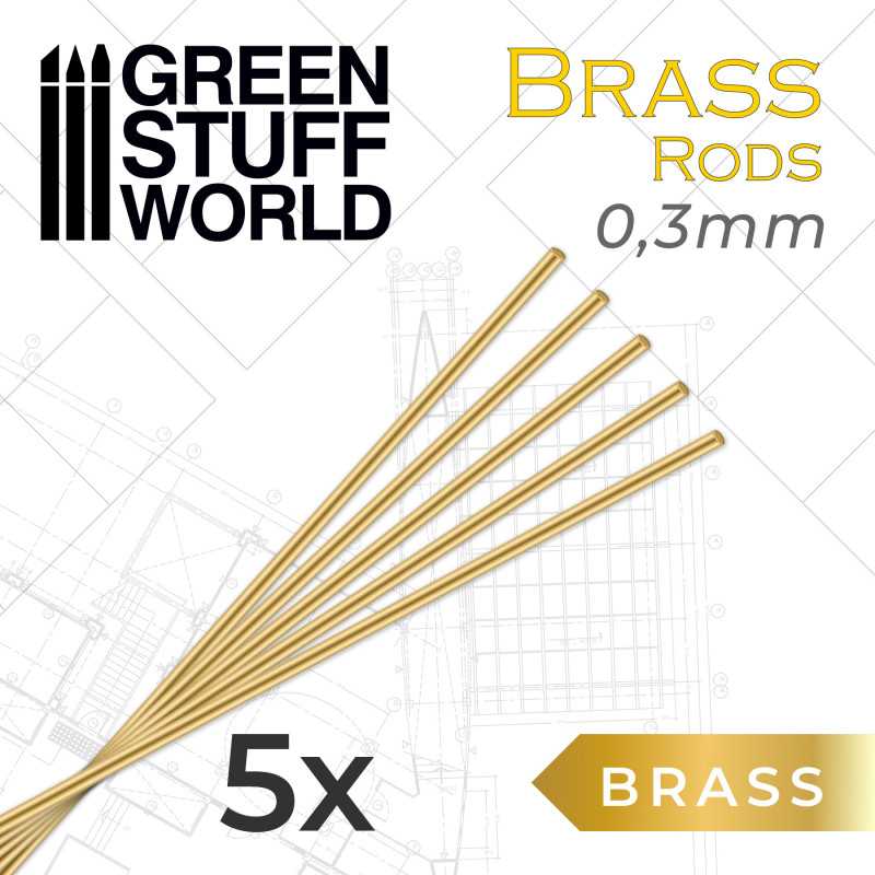 Brass Pinning Rods - 5pc | Green Stuff World