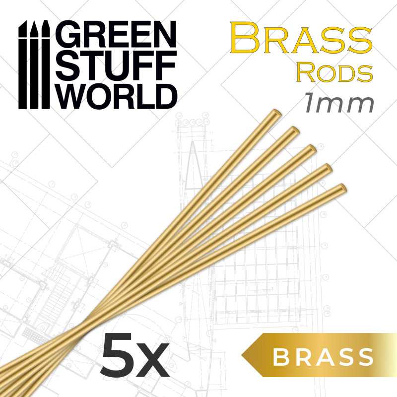 Brass Pinning Rods - 5pc | Green Stuff World
