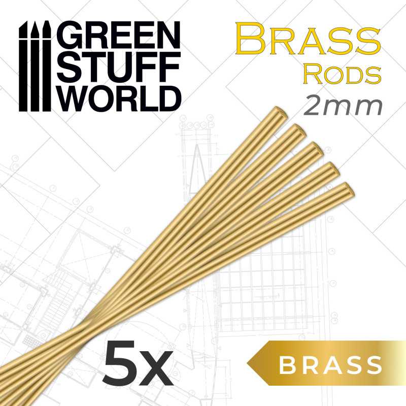 Brass Pinning Rods - 5pc | Green Stuff World