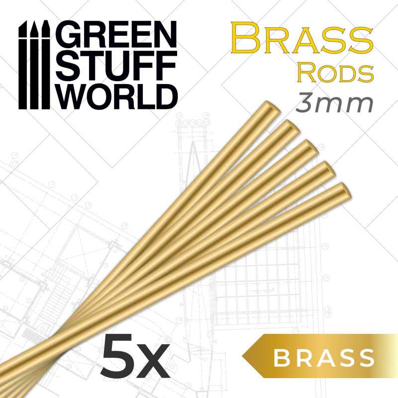 Brass Pinning Rods - 5pc | Green Stuff World