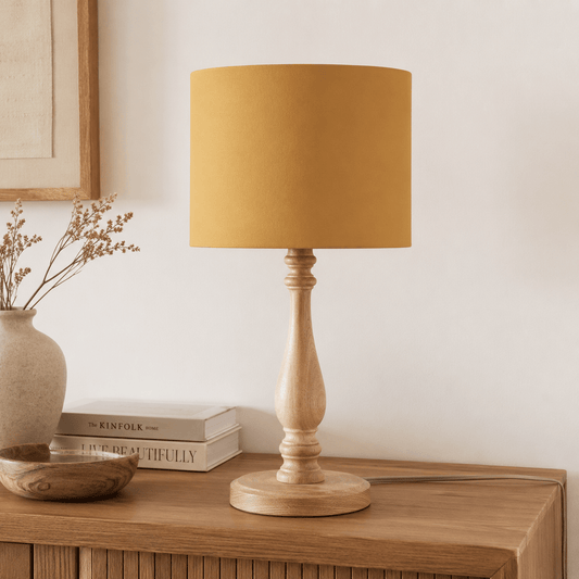Plain Mustard Lampshade, Yellow Ceiling or Table Lamp Shade