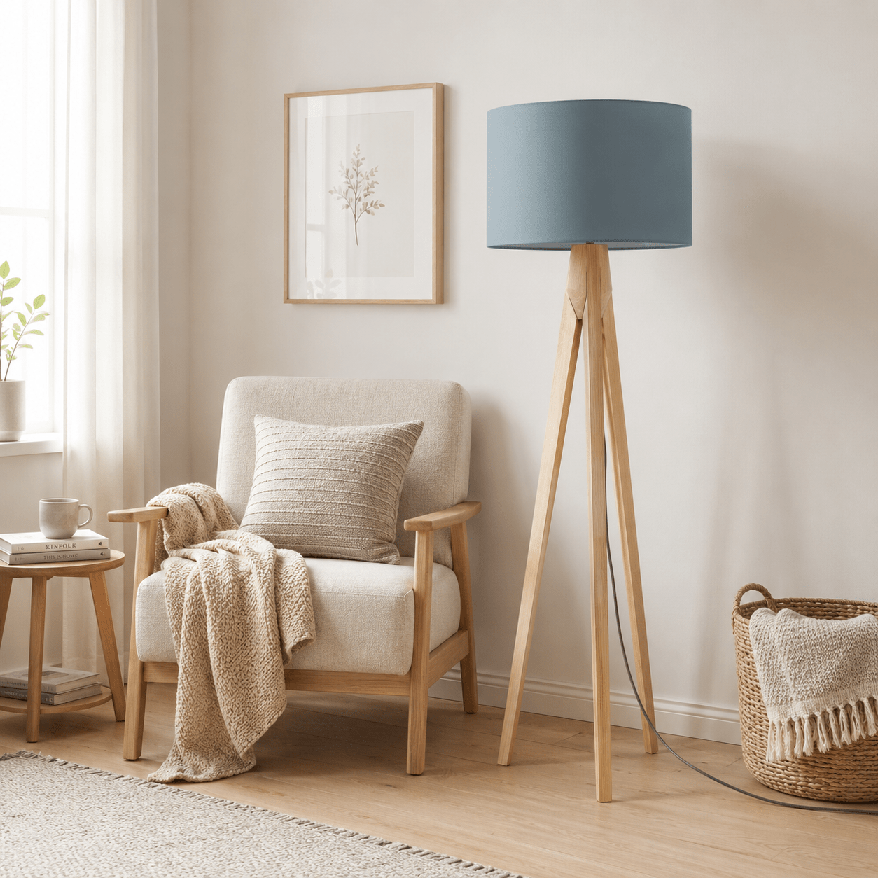 Plain Petrol Blue Lampshade,  Ceiling or Table Lamp Shade