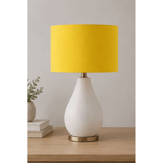 Plain Yellow Lampshade, Ceiling or Table Lamp Shade