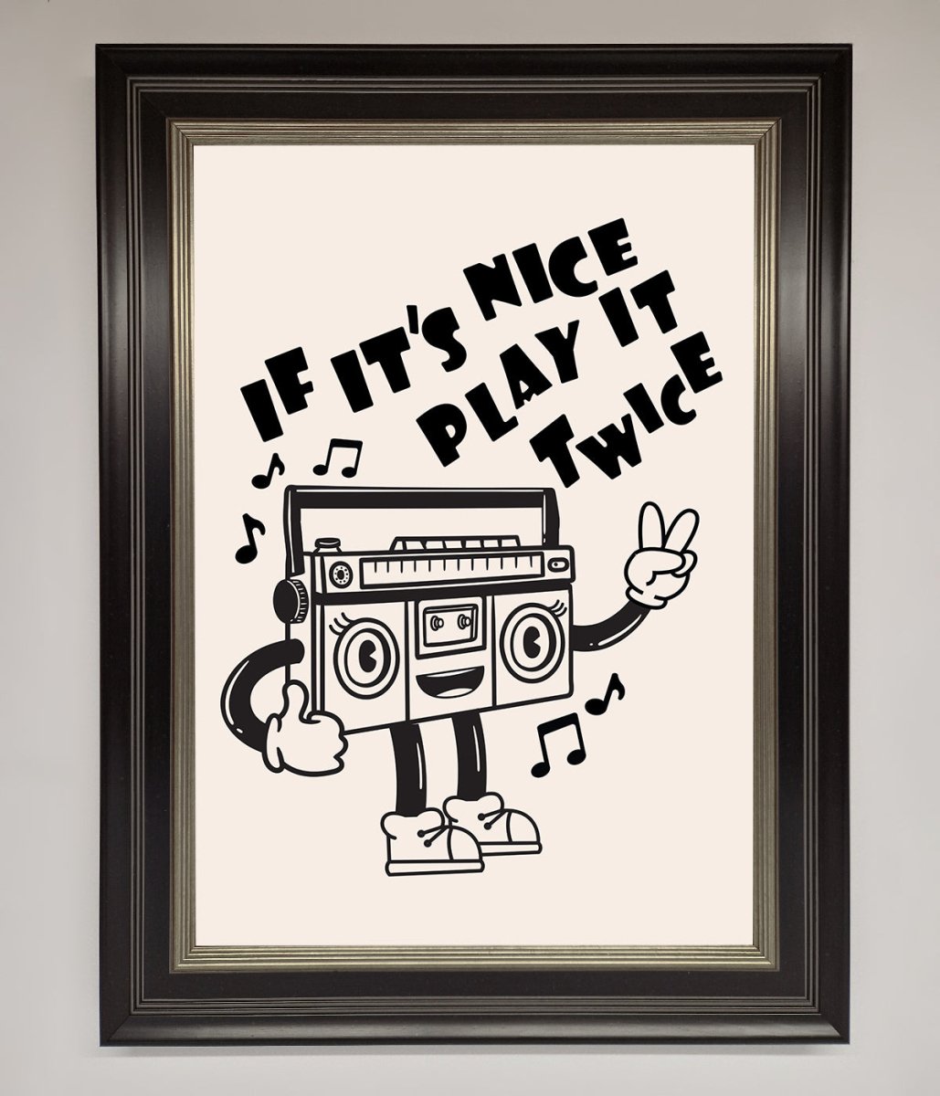 Play Twice Framed Wall Art