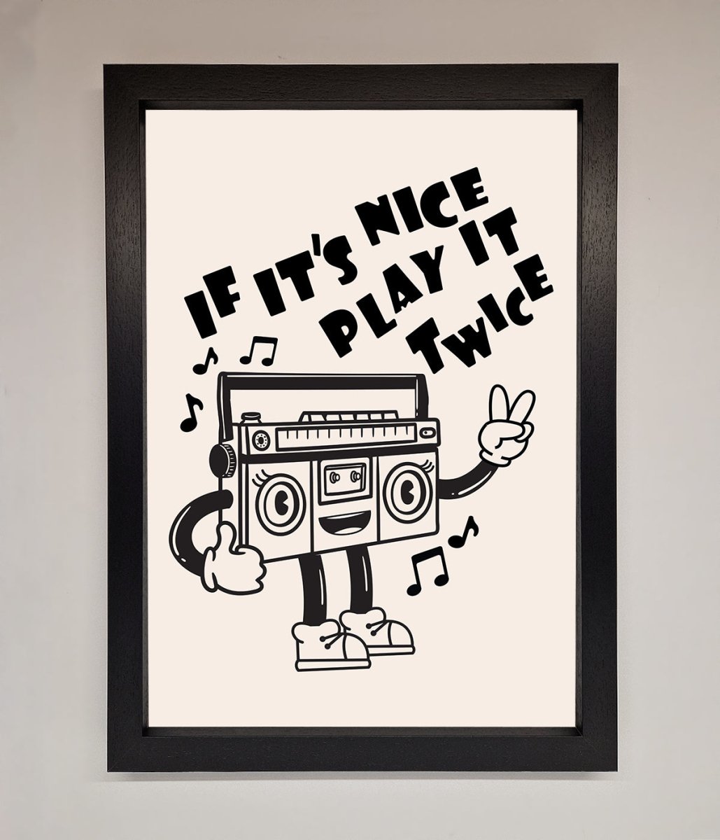 Play Twice Framed Wall Art
