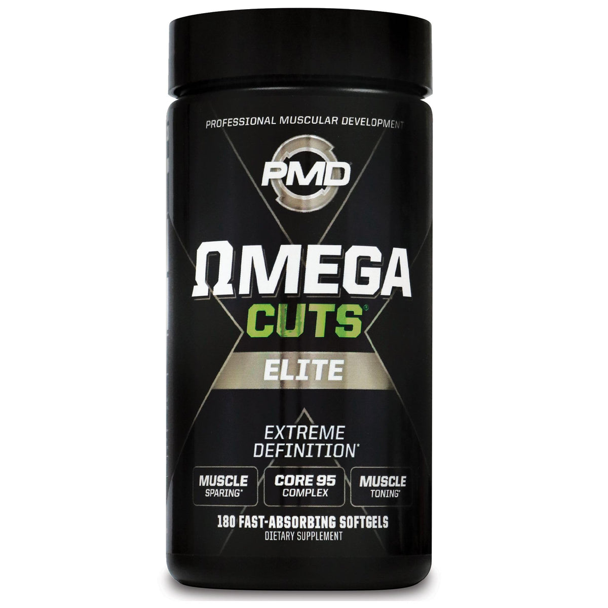 PMD Omega Cuts Elite – Fat Loss & Muscle Definition Formula (180 Softgels) – Stimulant Free