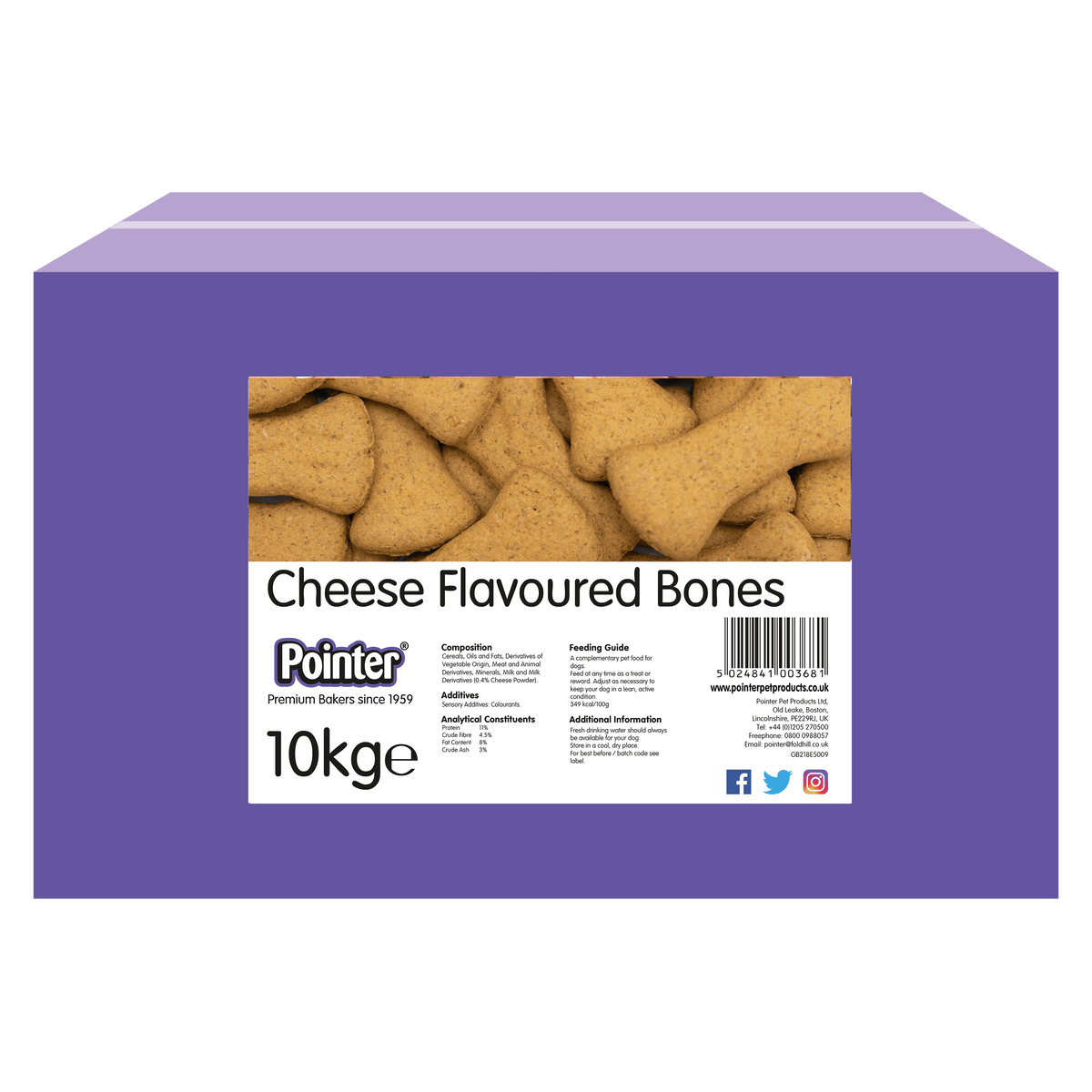 Pointer Cheese Flavoured Bones 10kg