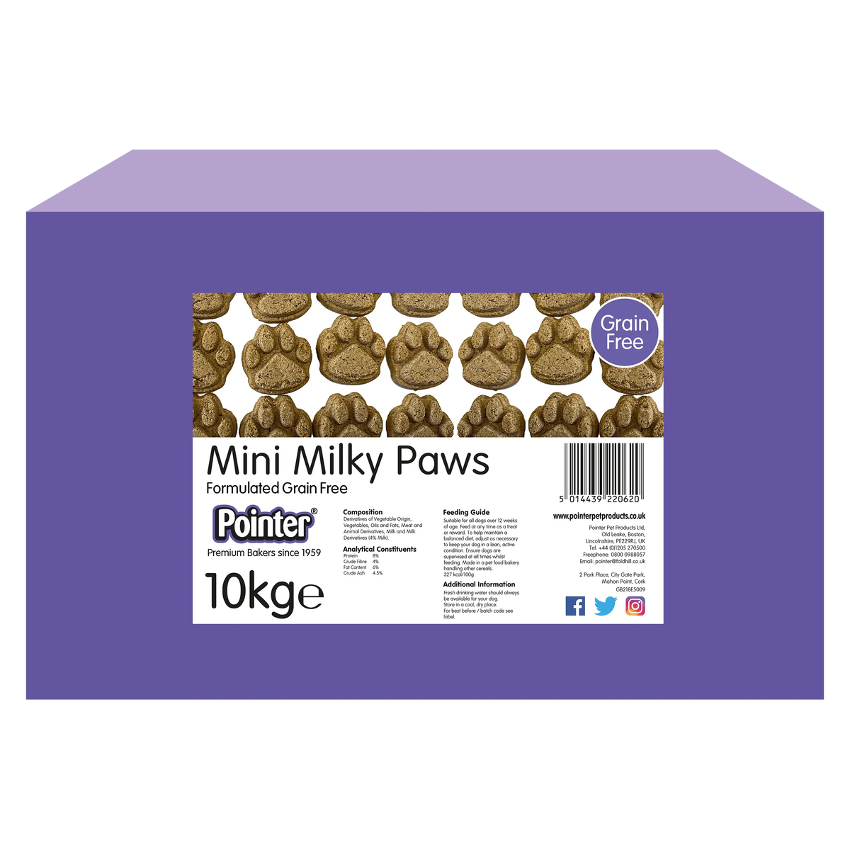 Pointer Milky Mini Paws 1kg
