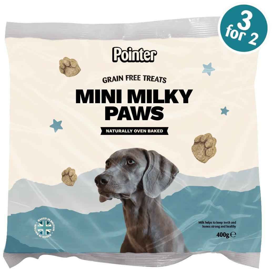 Pointer Mini Milky Paws Grain Free Treats 6x400g