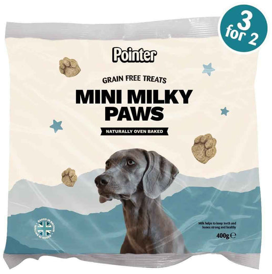 Pointer Mini Milky Paws Grain Free Treats 6x400g