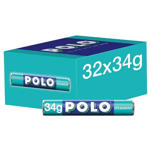 Polo Spearmint Mint Tube 34g (Case of 32)
