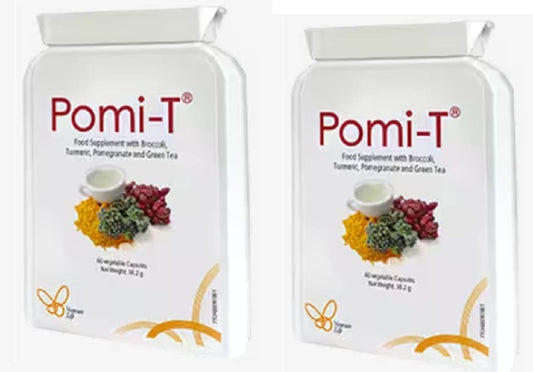 Pomi-T 60 Capsules | 1.34 oz Pack - 2 Dietary Supplement