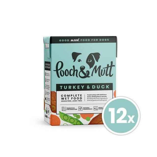 Pooch & Mutt Turkey Duck 375g 12 Tetra Pack