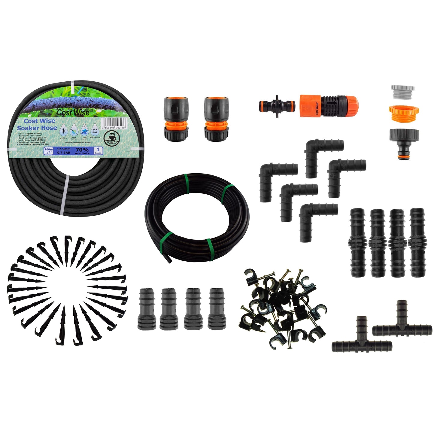 Porous Pipe Kit, POROUS-KIT11 Drip Irrigation Fitting Micro Watering System