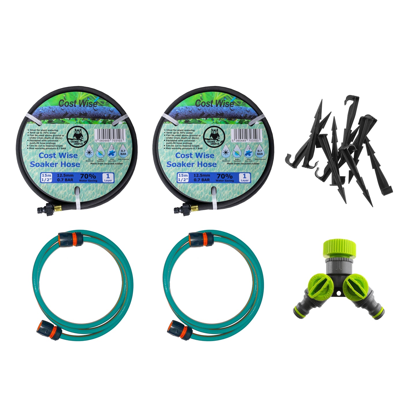 Porous Pipe Kit, POROUS-KIT14 Drip Irrigation Fitting Micro Watering System