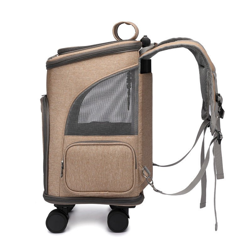 Portable traveling backpack spacious comfort pet carrier
