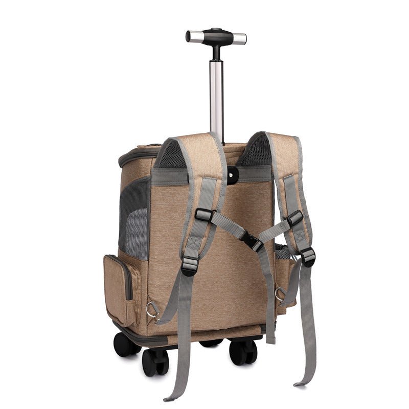 Portable traveling backpack spacious comfort pet carrier