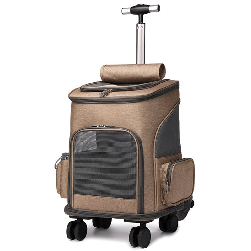 Portable traveling backpack spacious comfort pet carrier