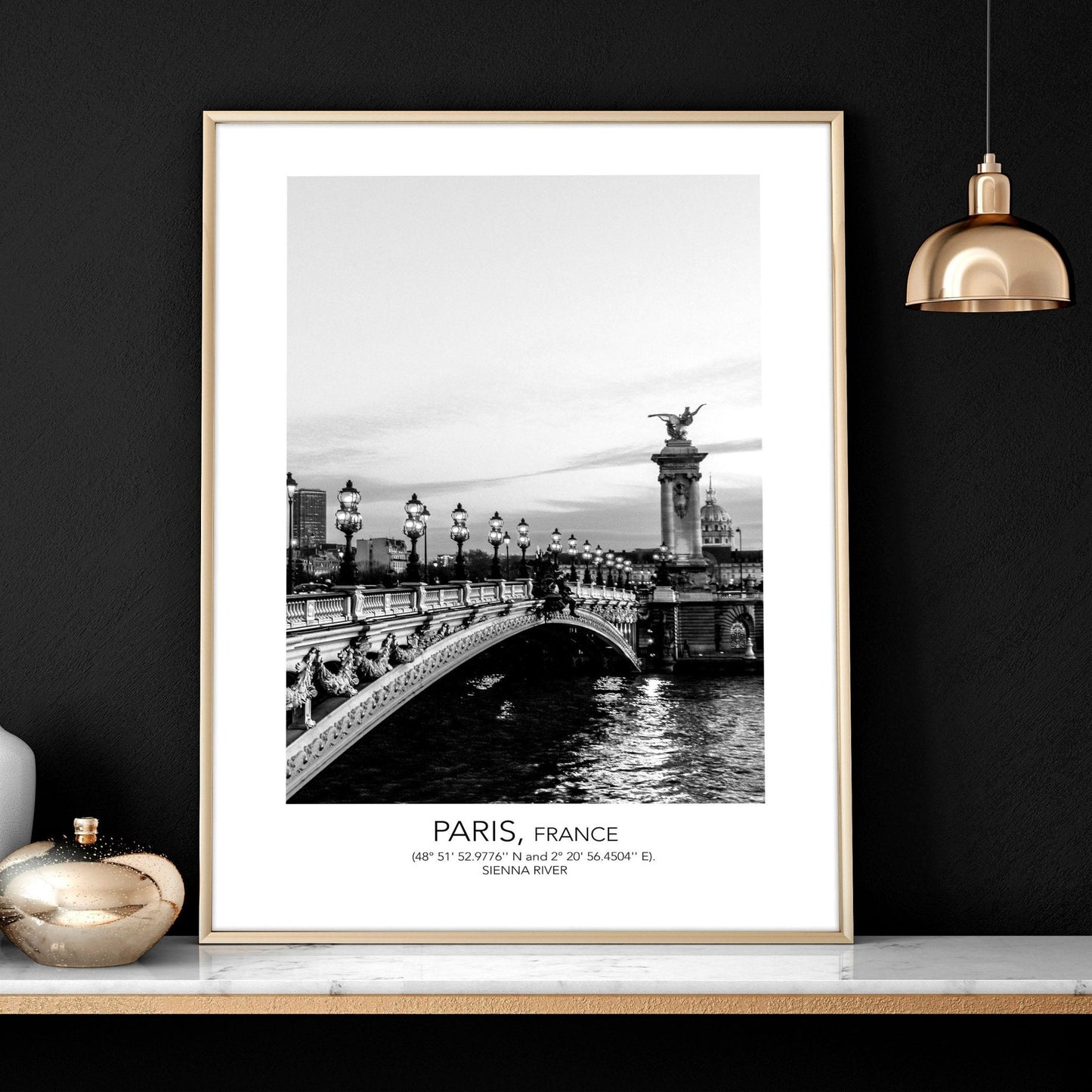 Posters for living room | set of 3 Paris wall art prints