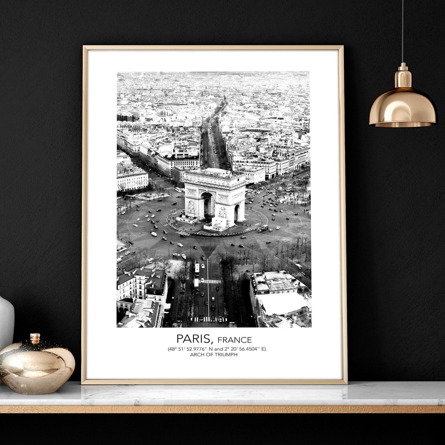Posters for living room | set of 3 Paris wall art prints