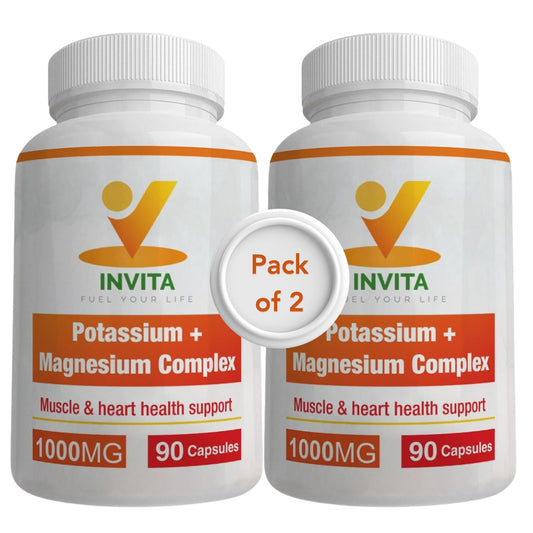 Potassium Magnesium Complex 1000 mg | High-Absorption Magnesium & Potassium Supplement for Leg & Muscle Recovery