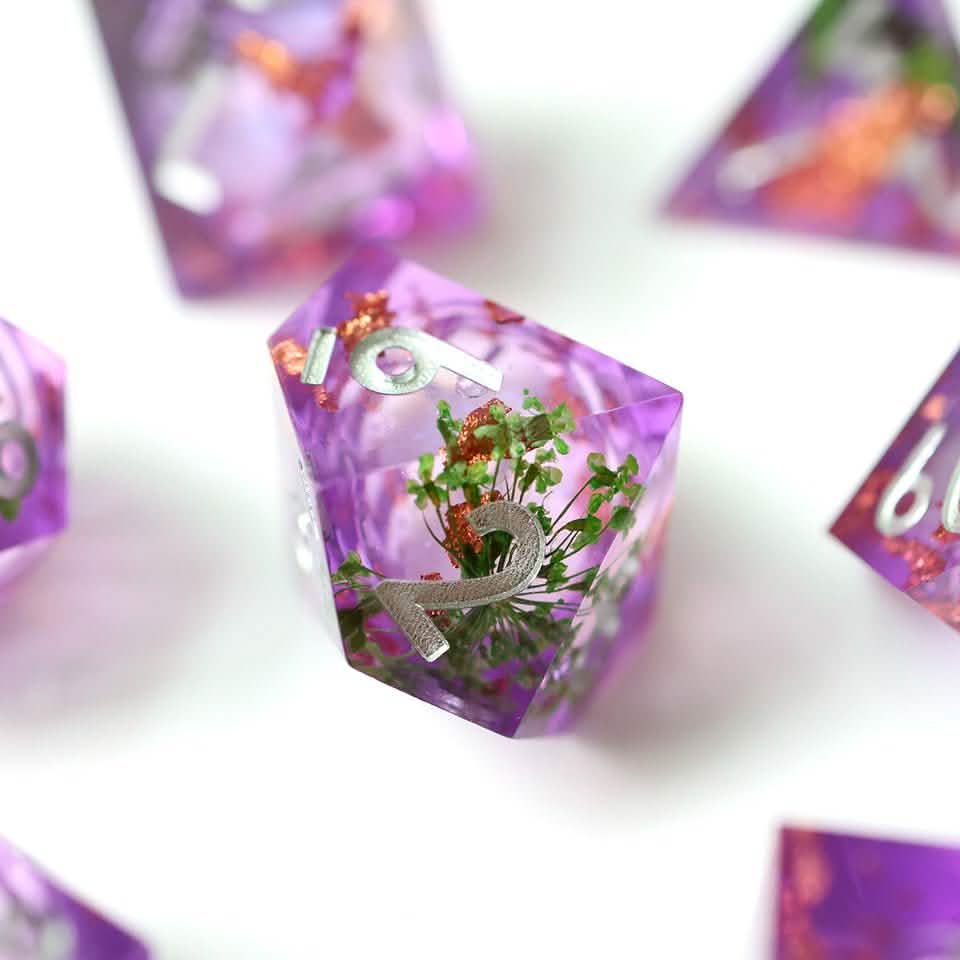Potion of Foresight | Liquid Core Dice | Resin | 7 Piece Set