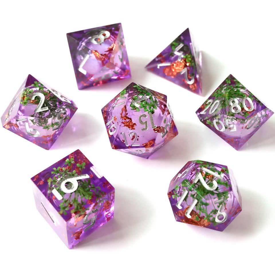 Potion of Foresight | Liquid Core Dice | Resin | 7 Piece Set
