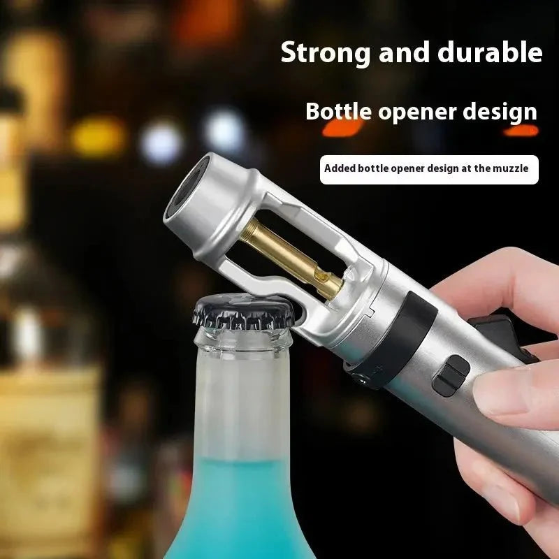 Powerful Windproof Metal Gas Lighter – Jet Flame Torch for Kitchen, BBQ, Smoking, Cigar – Men's Gift & Accessories