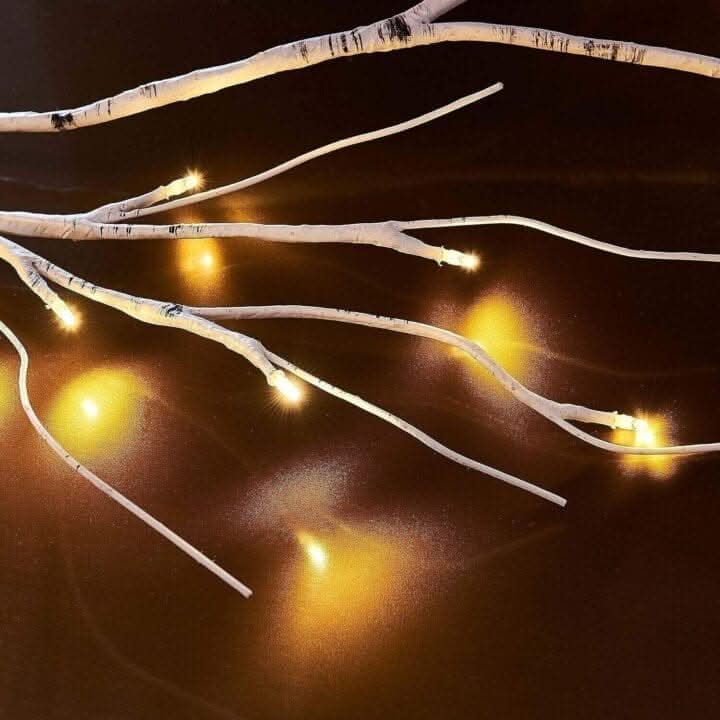 6ft LED Artificial Birch Garland