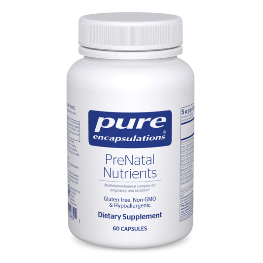 Pure Encapsulations PreNatal Nutrients – Prenatal Vitamin for Pregnancy & Lactation – Gluten Free & Non-GMO | 60 Capsules