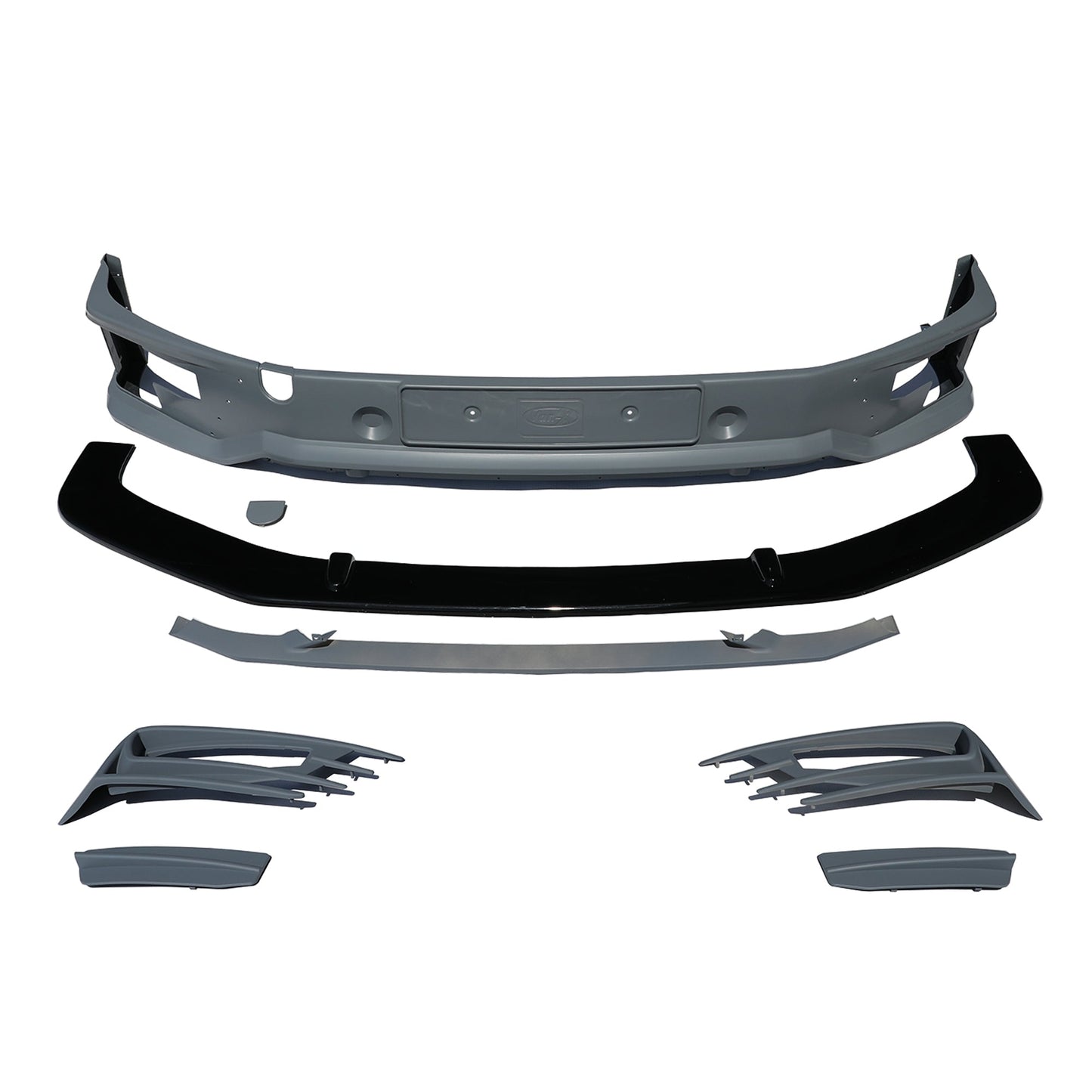 For VW T6 Transporter Front Sportline Spoiler & Splitter Painted Ready to Fit – Front End Styling Upgrade | Van-X