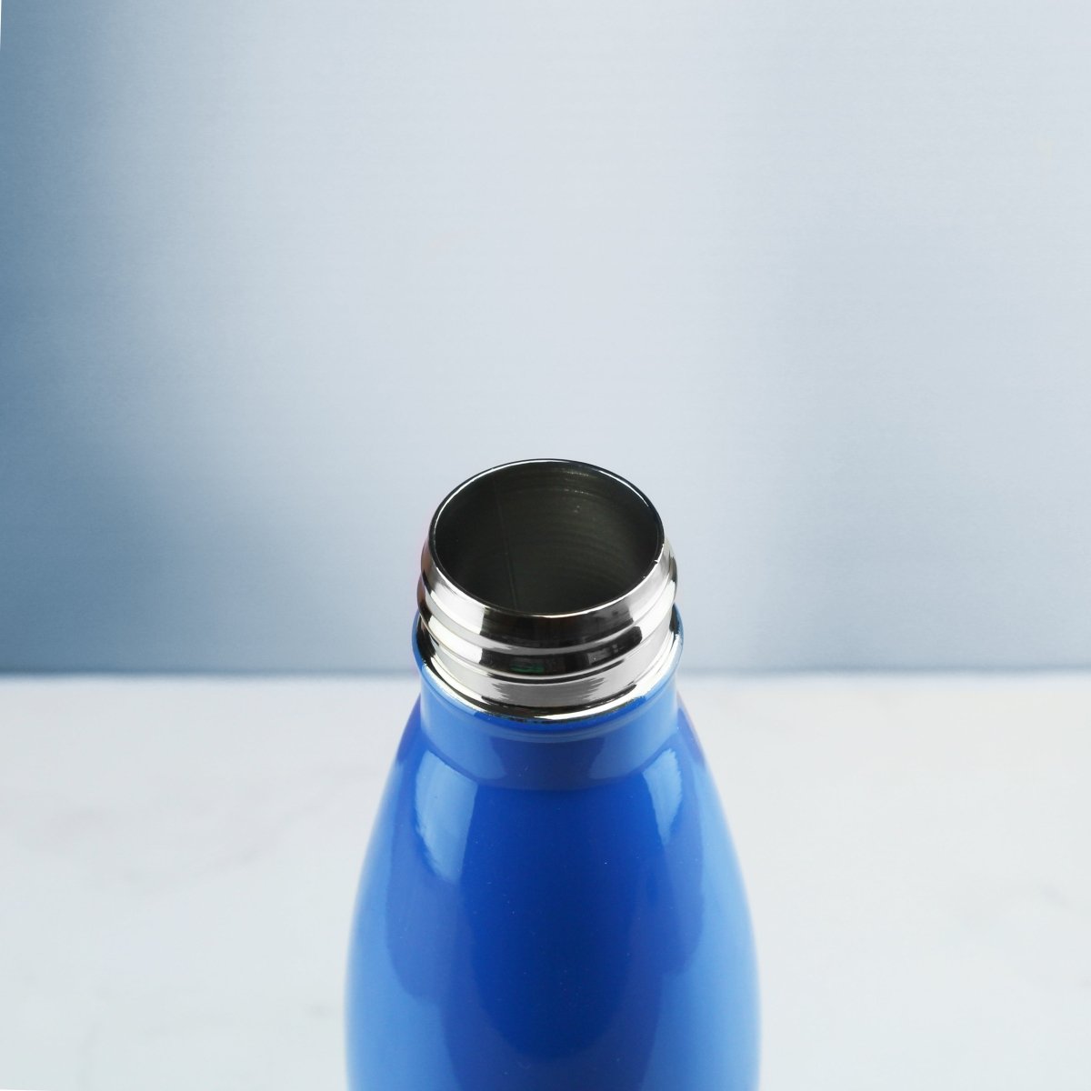 Printed Blue Thermal Bottle, Any Message, Stainless Steel 500ml/17oz