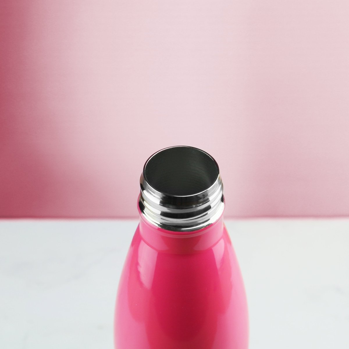 Printed Deep Pink Thermal Bottle, Any Message, Stainless Steel 500ml/17oz
