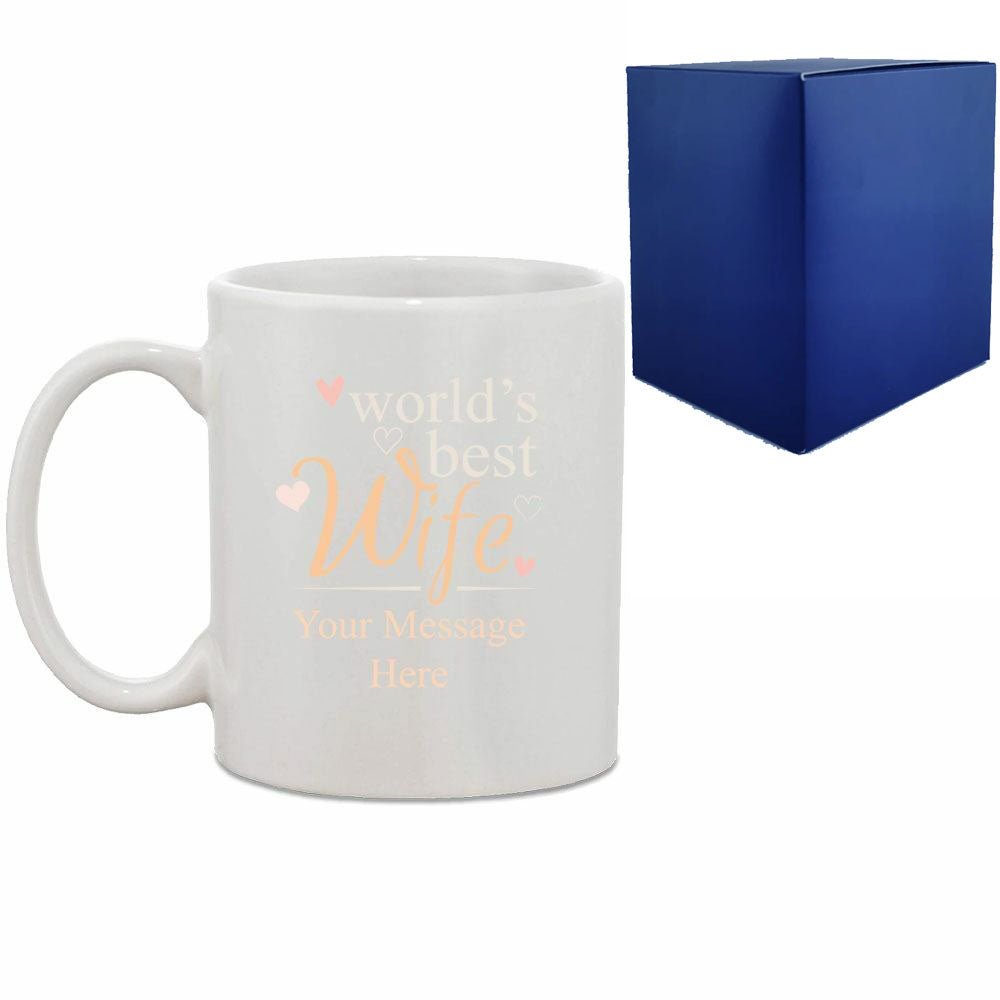 Printed Hot Drinks Mug with World's Best Wife Design