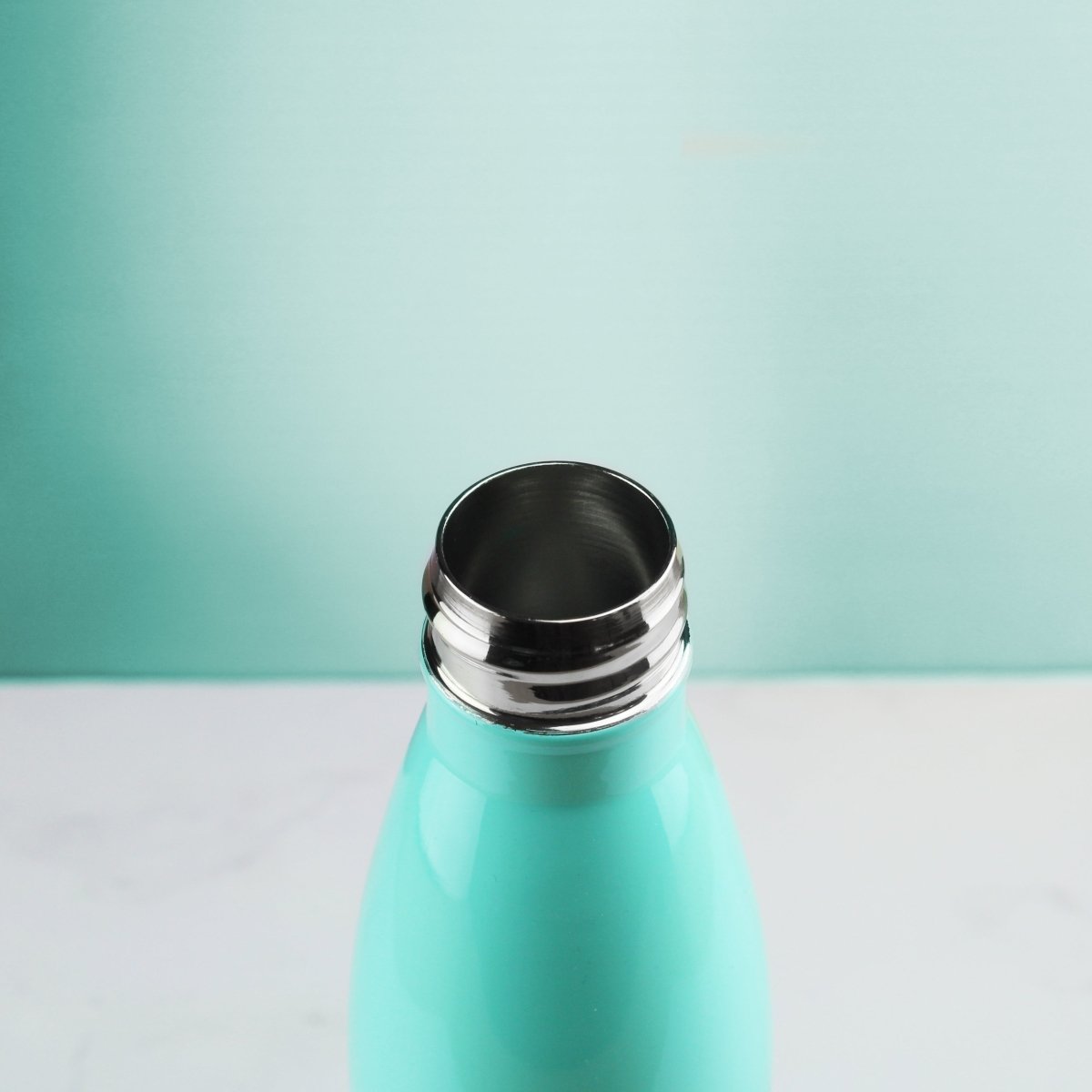 Printed Teal Thermal Bottle, Any Message, Stainless Steel 500ml/17oz