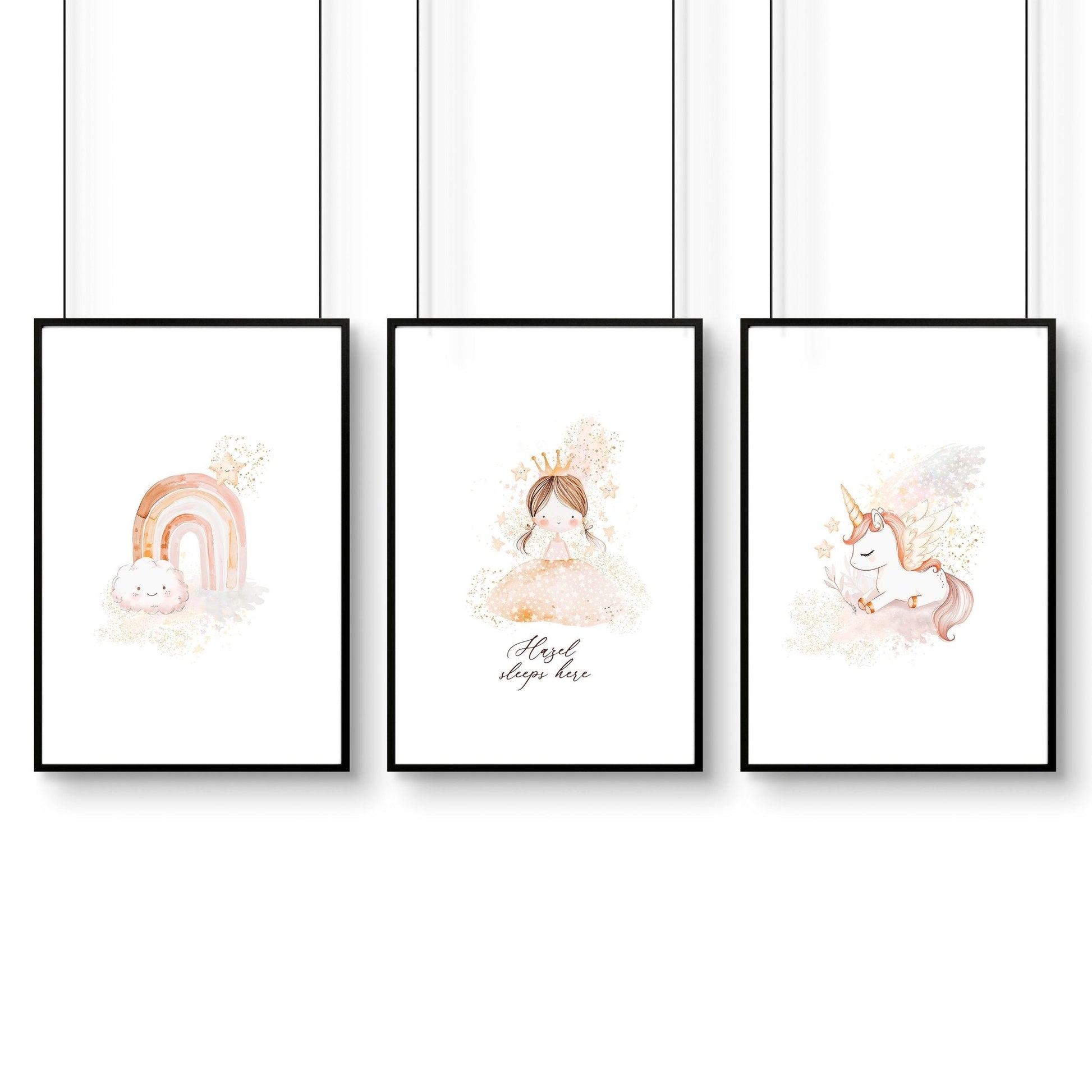 Prints Childrens Bedrooms | Set of 3 wall art prints