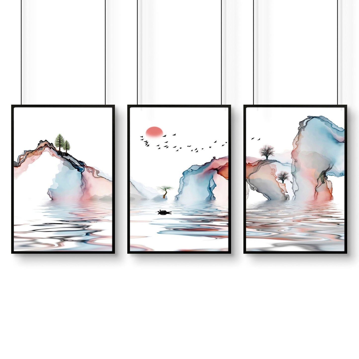 Prints for Office walls | set of 3 framed wall art