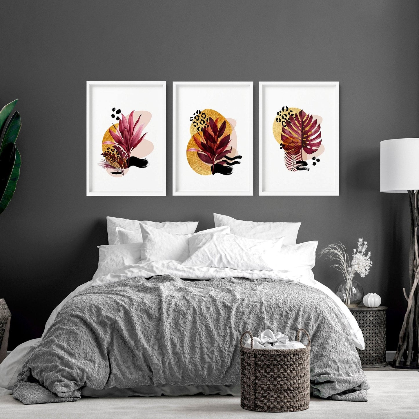 Prints for bedroom | set of 3 wall art