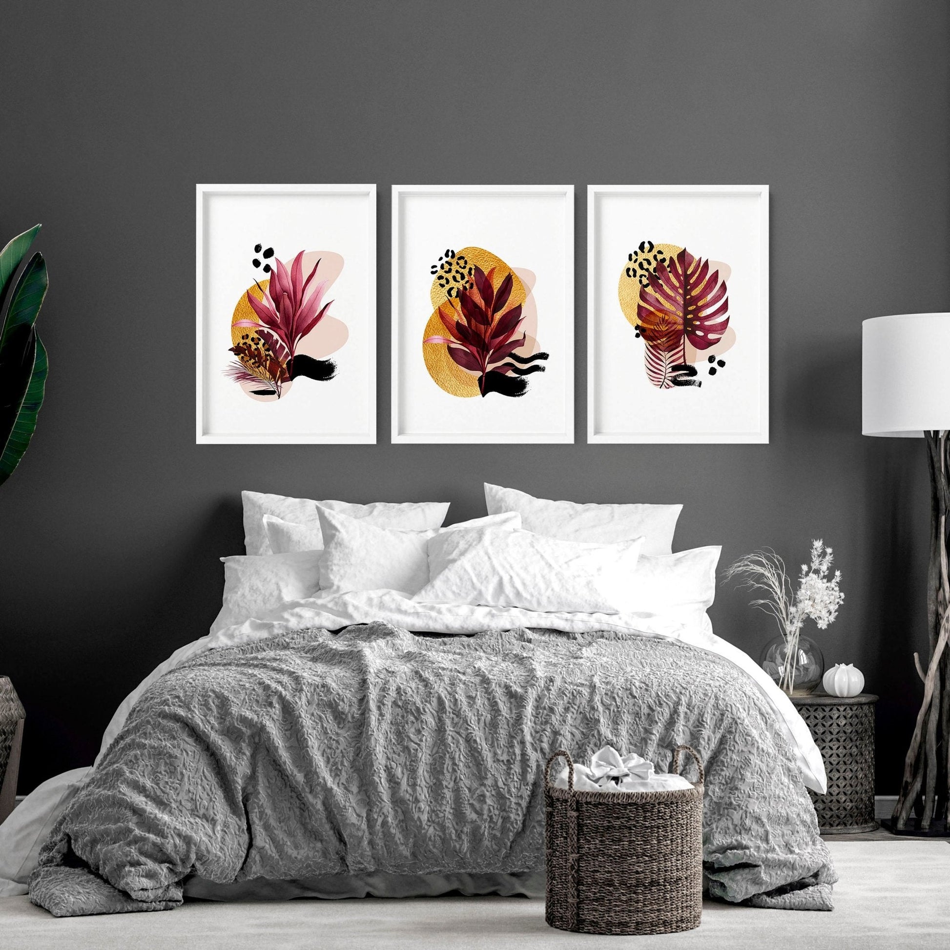 Prints for bedroom | set of 3 wall art